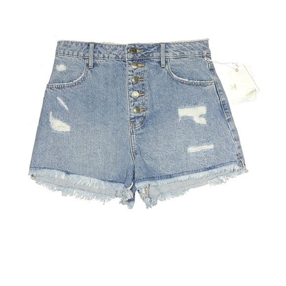 Show Me Your MuMu Pants - Show Me Your Mumu Arizona Button Up Playa Del Mu High Rise Shorts NEW Women’s 25
